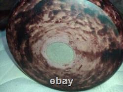 Paire de grands vases signés A Delatte Nancy, Art nouveau, 50 cm