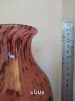 Paire de grands vases signés A Delatte Nancy, Art nouveau, 50 cm