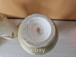 Paire de vase en porcelaine Turn Teplitz RSTK Amphora Autriche fleur Art Nouveau