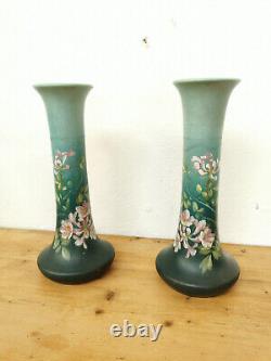 Paire de vases Art Nouveau Delphin Massier Vallauris