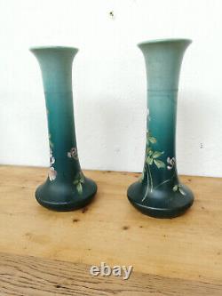 Paire de vases Art Nouveau Delphin Massier Vallauris