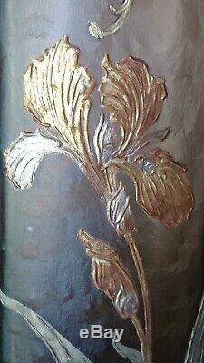 Paire de vases Art Nouveau signés Montjoye, era Gallé Daum Walter Argy-Rousseau