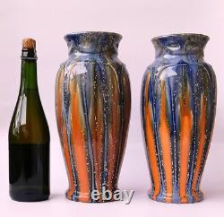 Paire de vases Balustre Art Nouveau De Bruyn Fives Lille
