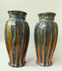 Paire de vases Balustre Art Nouveau De Bruyn Fives Lille