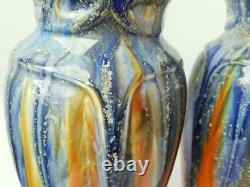 Paire de vases Balustre Art Nouveau De Bruyn Fives Lille
