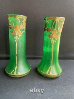 Paire de vases F. T. Legras Becken et Auguste Helligenstein Art nouveau