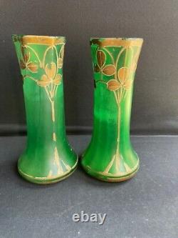 Paire de vases F. T. Legras Becken et Auguste Helligenstein Art nouveau