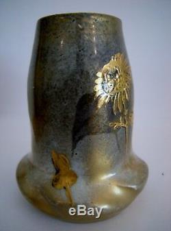 Paire de vases LEVY-DHURMER & CLEMENT MASSIER art nouveau céramique golfe juan
