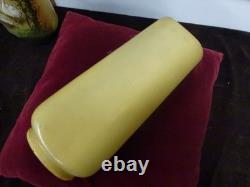 Paire de vases aux cygnes signés Legras, art nouveau, H 245mm