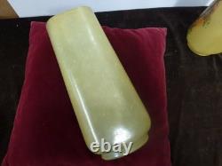Paire de vases aux cygnes signés Legras, art nouveau, H 245mm