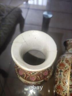 Paire de vases soliflore Céramique Grès De Chine période art Nouveau De 15 cm