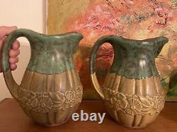 Paire vases pichets, de Louis LOURIOUX, céramique, Art nouveau