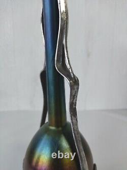 Pallme König Kralik Loetz Iridescent Glass Vase Irise Art Nouveau Jugendstil