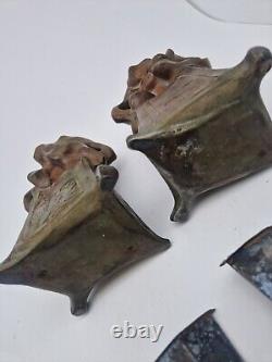 Paul PHILIPPE Paire de VASES Soliflores signés ART NOUVEAU Fin XIXe Début XXe