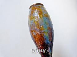 Petit vase art nouveau émail de limoges signé Paul Bonnaud no Fauré