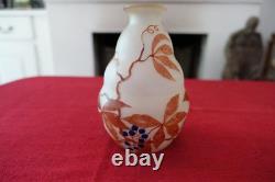 Petit vase pate de verre art nouveau