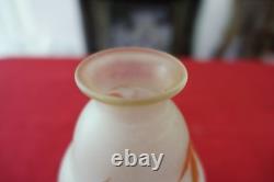 Petit vase pate de verre art nouveau