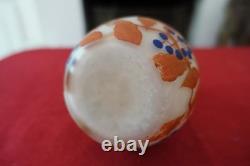Petit vase pate de verre art nouveau
