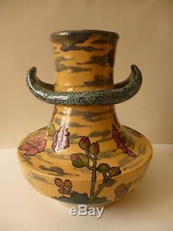 Pierre-Adrien DALPAYRAT(1844-1910) Vase à Anses en faïence Art Nouveau