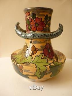 Pierre-Adrien DALPAYRAT(1844-1910) Vase à Anses en faïence Art Nouveau