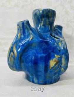 Pierrefonds Vase Gres Ecrevisses Scarabee Art Nouveau Jugendstil Oise Picardie