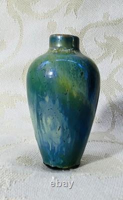 Pierrefonds Vase Gres Miniature Irise Art Nouveau Jugendstil Oise Picardie