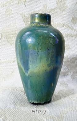 Pierrefonds Vase Gres Miniature Irise Art Nouveau Jugendstil Oise Picardie