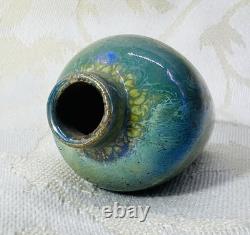Pierrefonds Vase Gres Miniature Irise Art Nouveau Jugendstil Oise Picardie