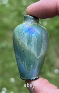 Pierrefonds Vase Gres Miniature Irise Art Nouveau Jugendstil Oise Picardie