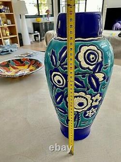 RARE. Grand vase Keramis Art Nouveau. Etat TOP