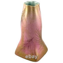 RARE VASE Céramique Art Nouveau LÉVY-DHURMER & CLEMENT MASSIER à GOLFE-JUAN 19th