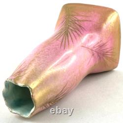 RARE VASE Céramique Art Nouveau LÉVY-DHURMER & CLEMENT MASSIER à GOLFE-JUAN 19th