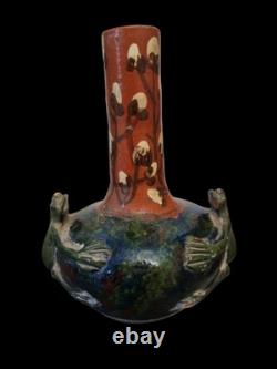 RARE VASE EN GRÈS, ART NOUVEAU. Bigot, Dalpayrat, Lerat, Rambervillers, Mougin