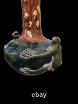 RARE VASE EN GRÈS, ART NOUVEAU. Bigot, Dalpayrat, Lerat, Rambervillers, Mougin
