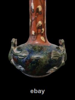 RARE VASE EN GRÈS, ART NOUVEAU. Bigot, Dalpayrat, Lerat, Rambervillers, Mougin