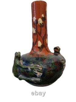 RARE VASE EN GRÈS, ART NOUVEAU. Bigot, Dalpayrat, Lerat, Rambervillers, Mougin