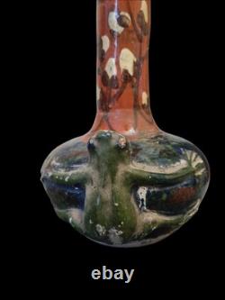 RARE VASE EN GRÈS, ART NOUVEAU. Bigot, Dalpayrat, Lerat, Rambervillers, Mougin