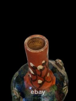 RARE VASE EN GRÈS, ART NOUVEAU. Bigot, Dalpayrat, Lerat, Rambervillers, Mougin