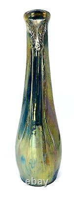 Rambervillers Schneider Cytere Vase Gres Epis De Ble Art Nouveau Vosges Lorraine