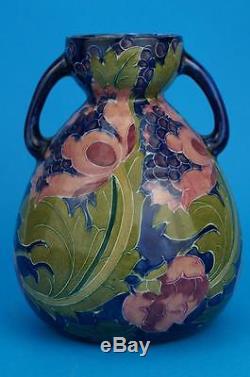 Rare CHARLOTTE RHEAD Bursley Ware ART NOUVEAU Vase Tubelined SEED POPPY vgc