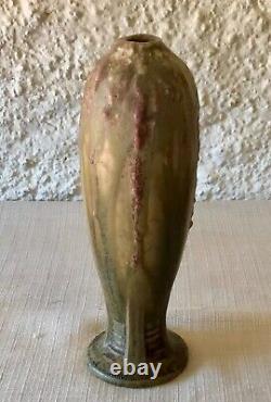 Rare VASE Bouteille Art Nouveau en GRÈS Signé J. MOUGIN 337 et en creux 202 P