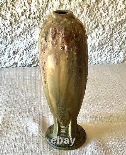 Rare VASE Bouteille Art Nouveau en GRÈS Signé J. MOUGIN 337 et en creux 202 P
