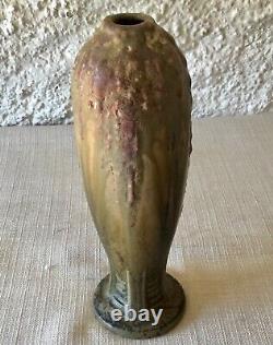 Rare VASE Bouteille Art Nouveau en GRÈS Signé J. MOUGIN 337 et en creux 202 P