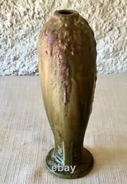 Rare VASE Bouteille Art Nouveau en GRÈS Signé J. MOUGIN 337 et en creux 202 P