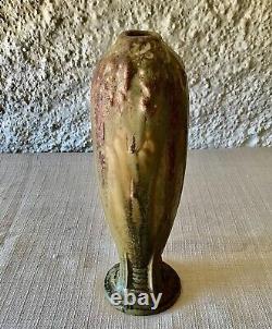 Rare VASE Bouteille Art Nouveau en GRÈS Signé J. MOUGIN 337 et en creux 202 P