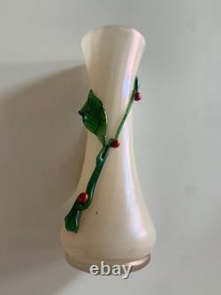 Rare Vase De Leopold Bauer & Loetz Art Nouveau Viennois 1900