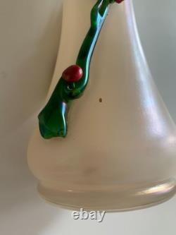 Rare Vase De Leopold Bauer & Loetz Art Nouveau Viennois 1900
