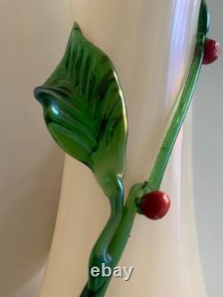 Rare Vase De Leopold Bauer & Loetz Art Nouveau Viennois 1900