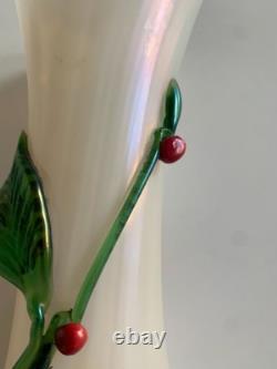 Rare Vase De Leopold Bauer & Loetz Art Nouveau Viennois 1900