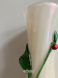 Rare Vase De Leopold Bauer & Loetz Art Nouveau Viennois 1900